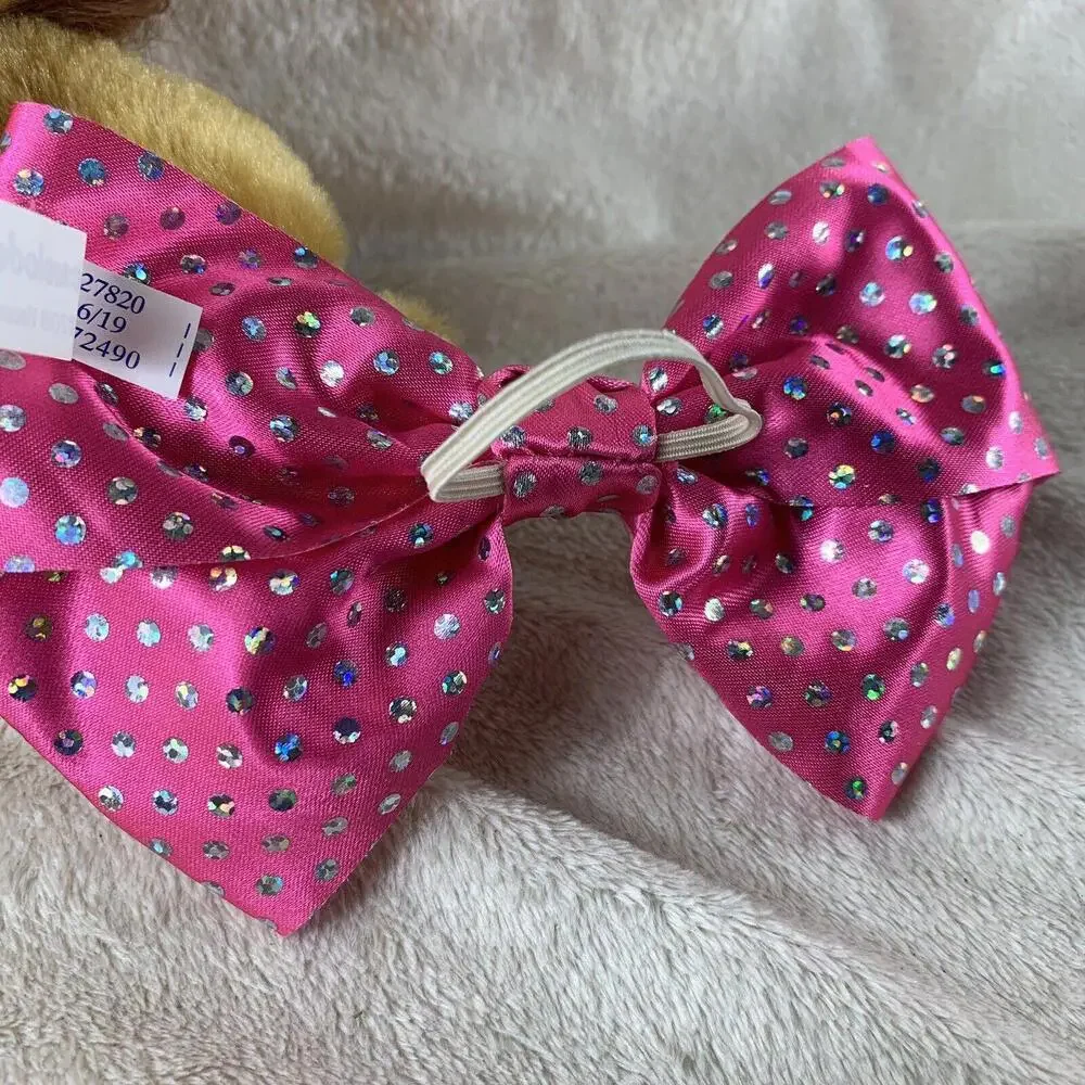 BUILD A BEAR Buddies Lion Plush 2016 Stuffed Animal JoJo Siwa Pink Bow Hair Tie - Picture 8 of 12